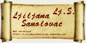 Ljiljana Samolovac vizit kartica